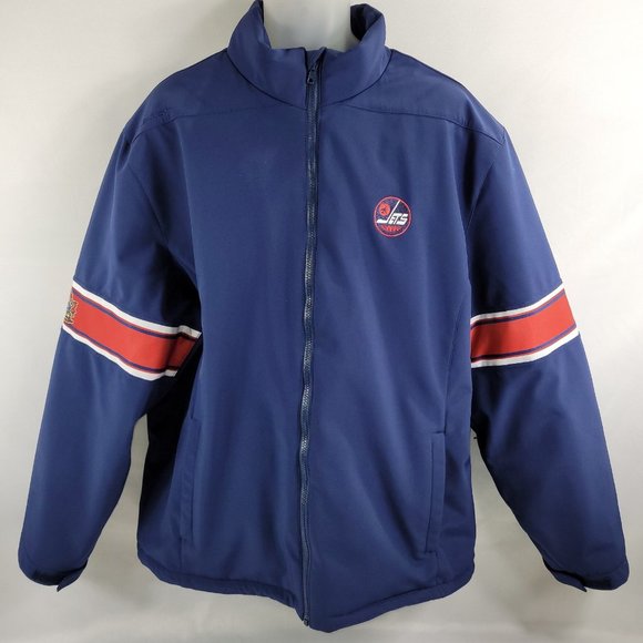 NHL Hockey Winnipeg Jets Heritage Classic Winter Jacket Parka Levelwear Mens XL - Picture 1 of 5